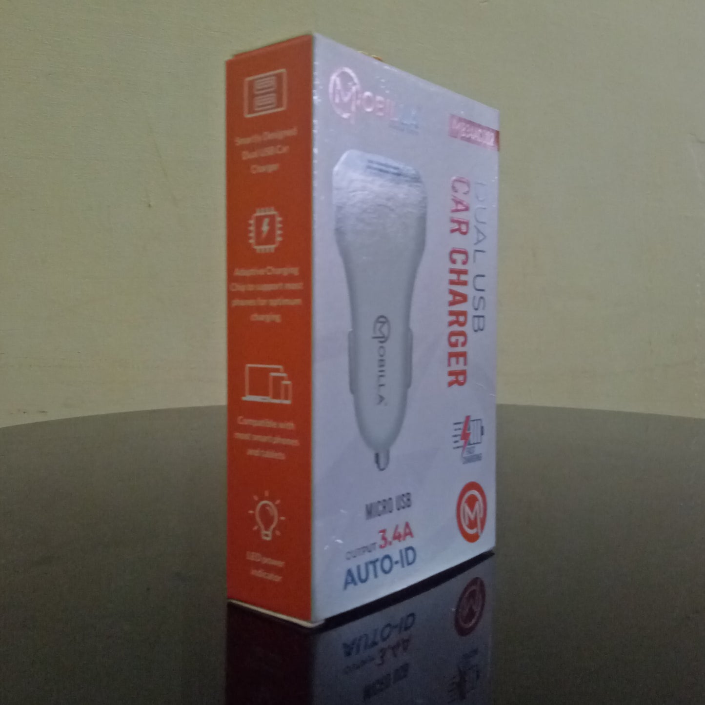 Mobilla MB34ACC02 Dual USB Car Charger 3.4 A Output