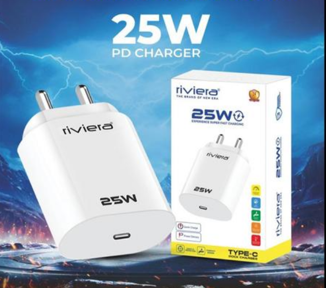 Riviera 25W Type-C PD Super Fast Dock Charger 🔥