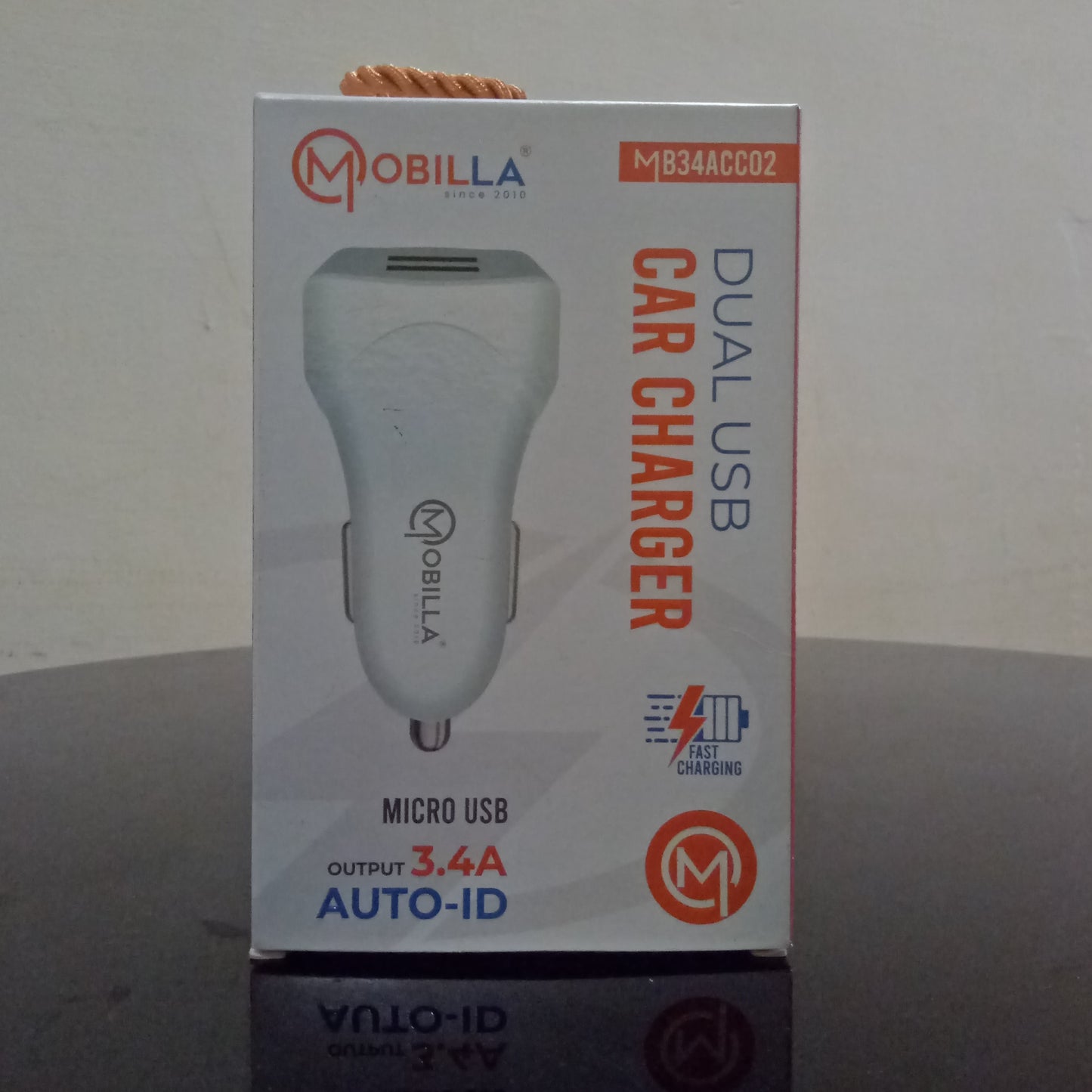 Mobilla MB34ACC02 Dual USB Car Charger 3.4 A Output