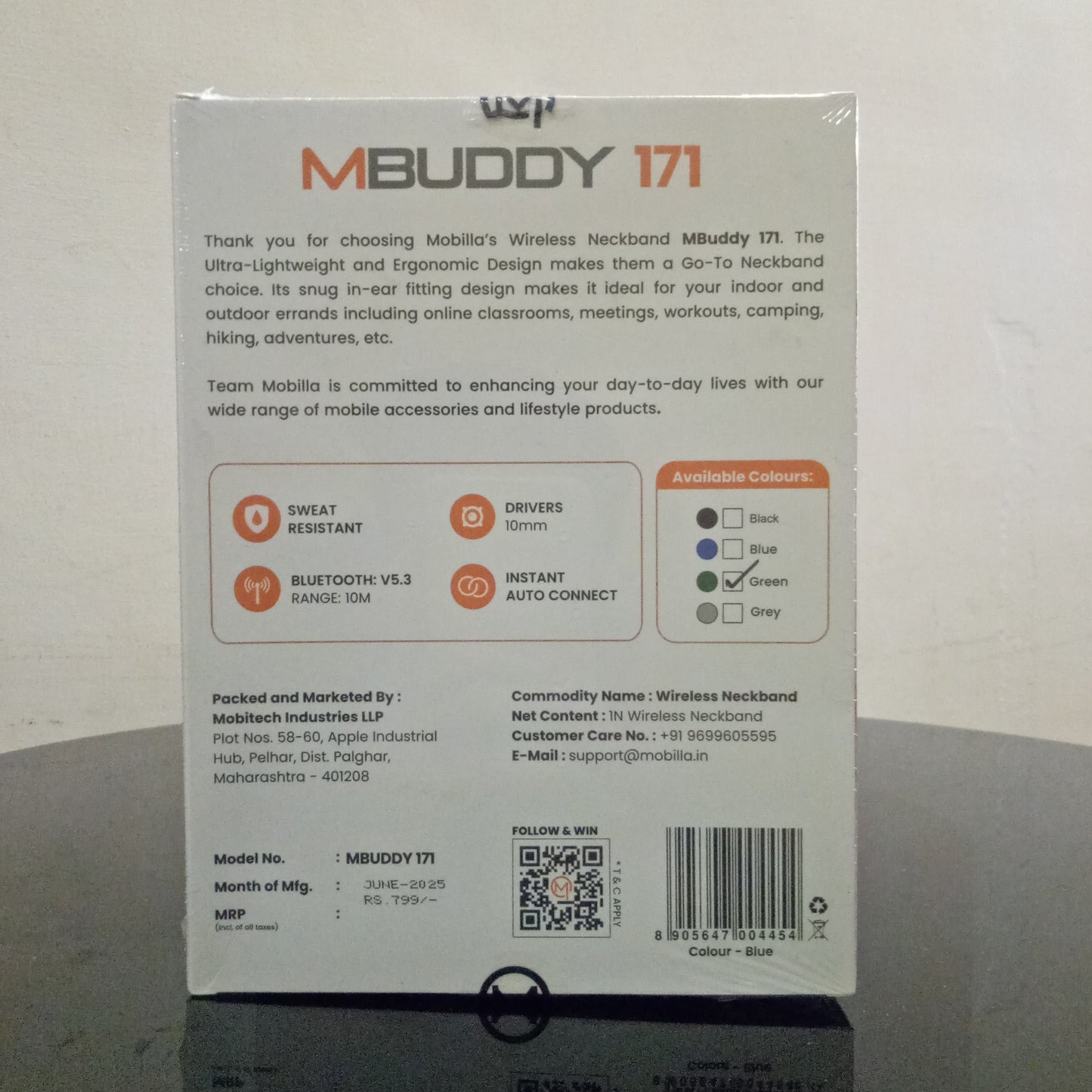 Mobilla MBUDDY 171 Bluetooth Neckband