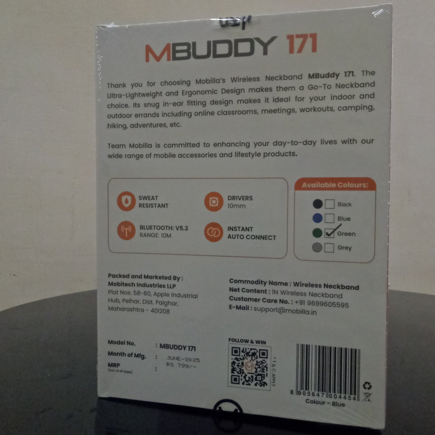 Mobilla MBUDDY 171 Bluetooth Neckband