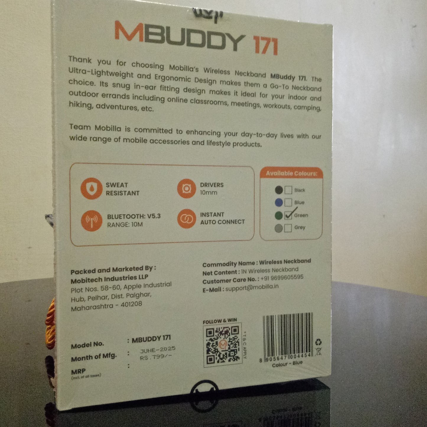 Mobilla MBUDDY 171 Bluetooth Neckband