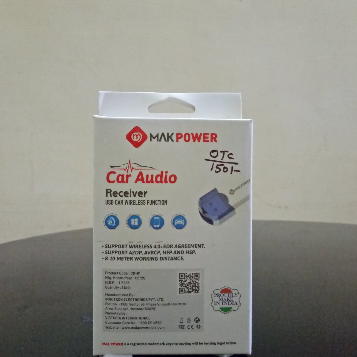 MakPower Car Audio Bluetooth Dongle