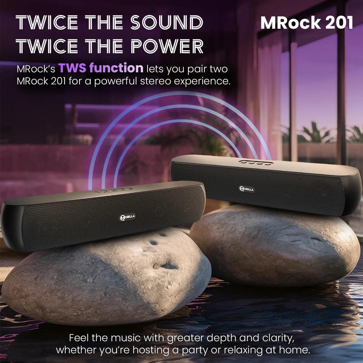 Mobilla MROCK 201 Wireless Mini Soundbar