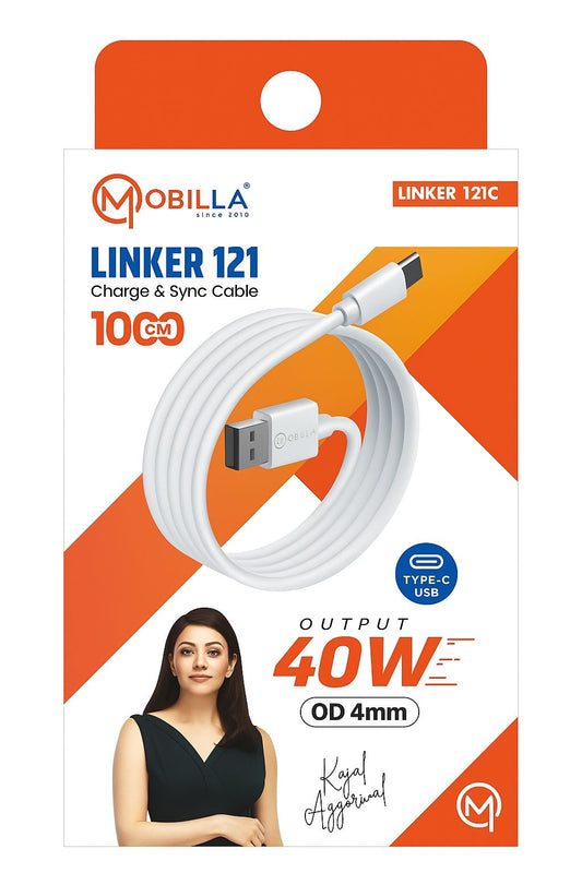 Mobilla LINKER121C 40W TypeC USB Cable